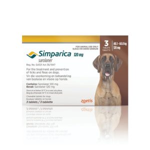 Simparica Chewable Tablets for Dogs 40kg-60kg