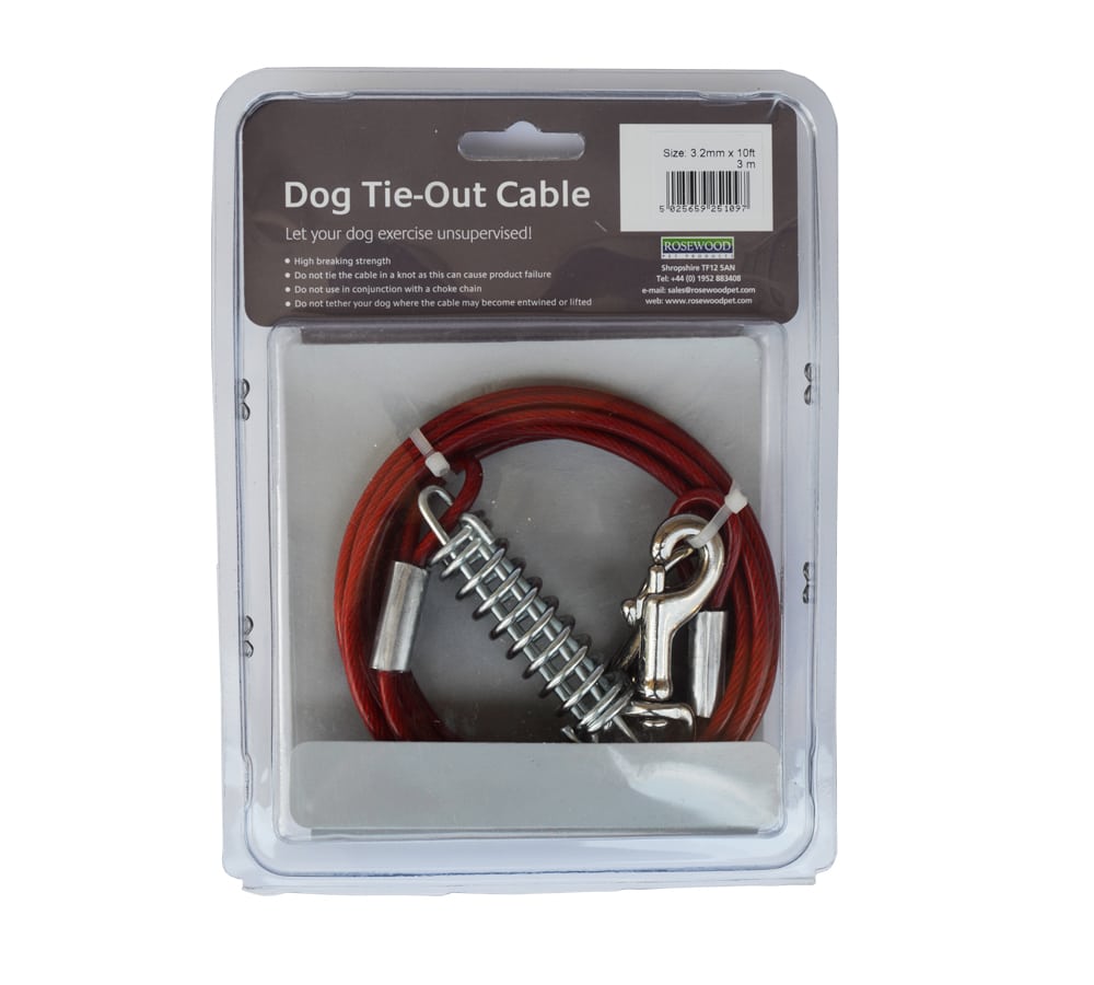 Rosewood Dog Tie-Out Cable