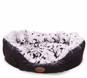 Catry Dog Bed- Black and Grey