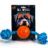 4BF Beast Rubber Ball With Rope Dog Toy, Large