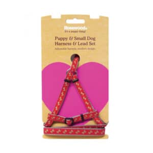 Rosewood Puppy and Small Dog Harness and Lead Set