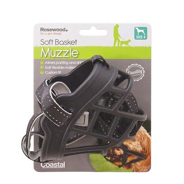Rosewood Soft Basket Muzzle Size 4