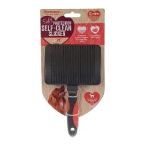 Rosewood Soft Protection Salon Grooming Self Cleaning Brush Large