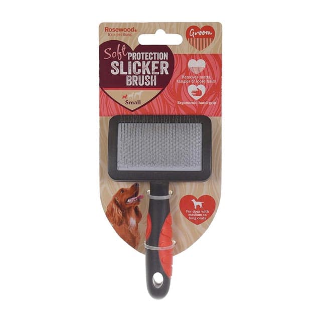 Rosewood Soft Protection Salon Grooming Slicker Brush-Small