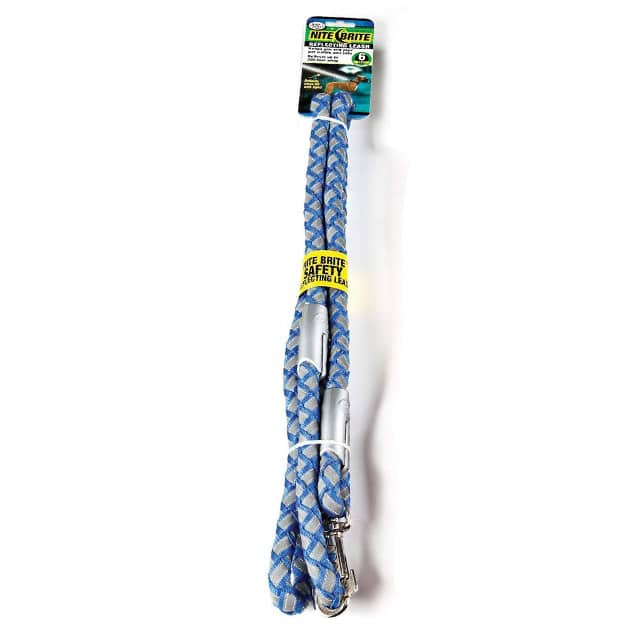 Nite Brite Safety Reflective Leash_Blue