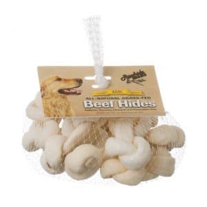 Rawhide Brand Eco Friendly Beef Hide Natural Safety-Knots Rolls