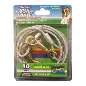 Four Paws Medium Weight Dog Tie Out Cable - 10ft