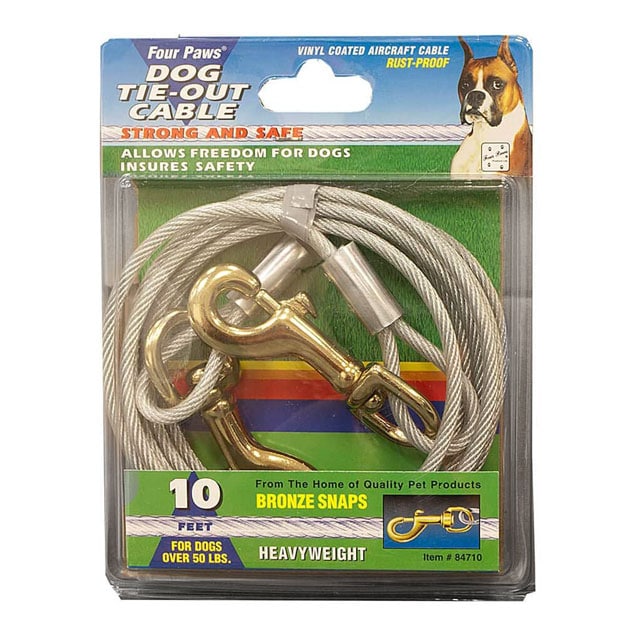 Four Paws Medium Weight Dog Tie Out Cable - 10ft