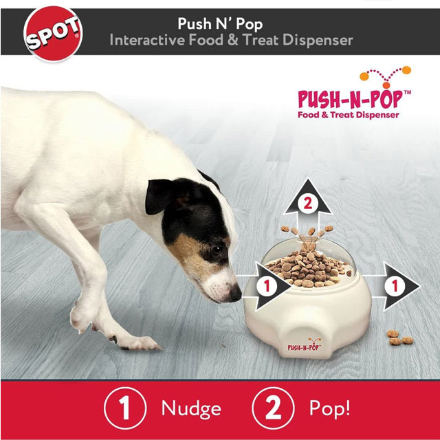 PUSHNPOP TREAT/FOOD DISPENSER Ethical Pet