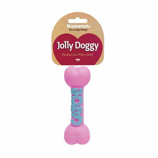 Rosewood Jolly Doggy My Word Puppy Bone Dog Toy