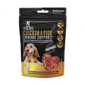 Rosewood Posh Eats Chicken Fish Immune Support Dog Treats 80g