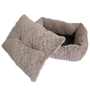 Rosewood Grey & Pink Square Bed