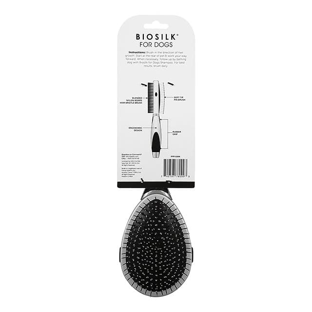Biosilk New & Improved Double Sided Pin & Bristle Brush for Dogs_4