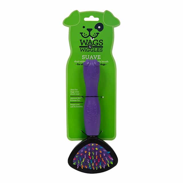 Wags & Wiggles Small Dual Sided Bristle & Wiggle Pin Brush