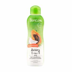 Tropiclean Papaya & Coconut 2-in-1 Pet Shampoo & Conditioner