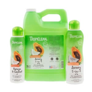 Tropiclean Papaya & Coconut 2-in-1 Pet Shampoo & Conditioner