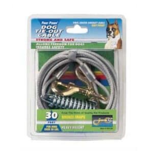 Four Paws Heavy Weight Tie Out Cable, Silver 30 Feet