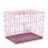 Collapsible Metal Cage with Tray_Pink