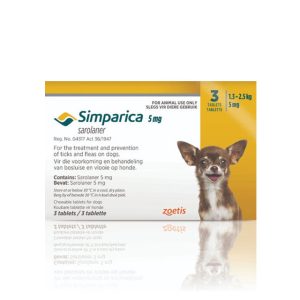 Simparica Chewable Tablets for Dogs 1.3kg-2.5kg